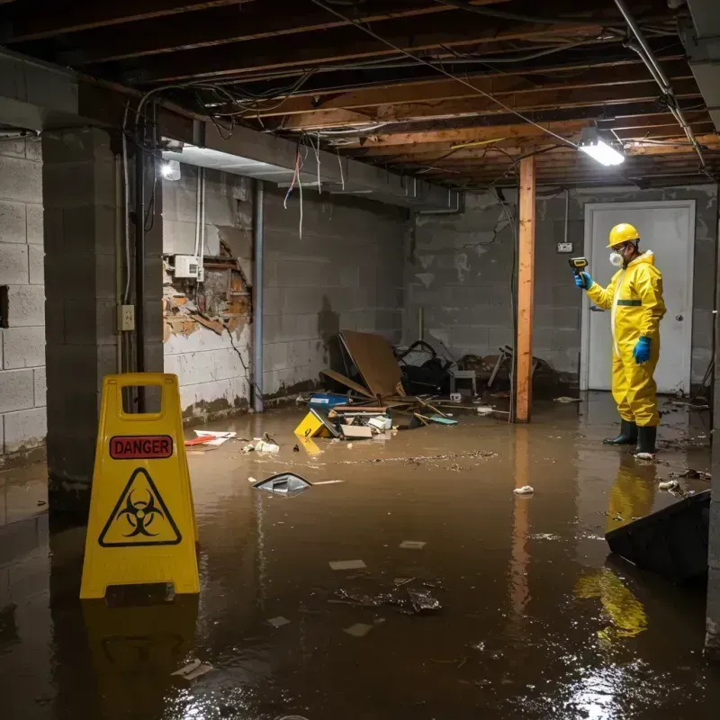 Flooded Basement Electrical Hazard in Taylor Mill, KY Property