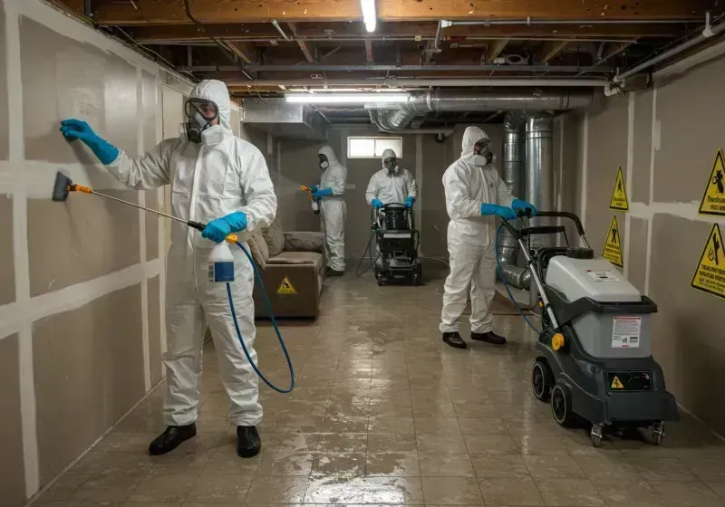 Basement Moisture Removal and Structural Drying process in Taylor Mill, KY